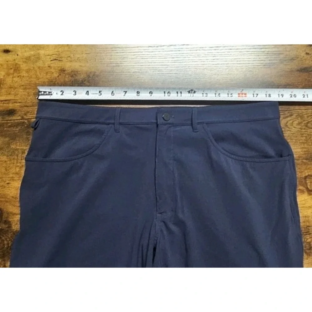 Alo Yoga Day And Night Pants 38x32 Mens Navy Blue Performance Stretch Nylon